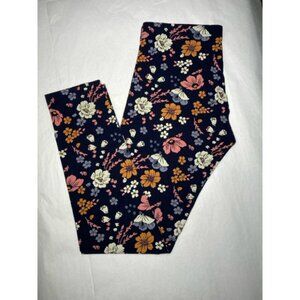 Girls Joe Fresh Leggings Floral XL Navy size 14